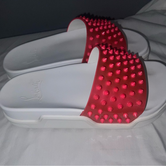 CHRISTIAN LOUBOUTIN Pool Fun Donna slides sandals size 40 - Picture 5 of 14
